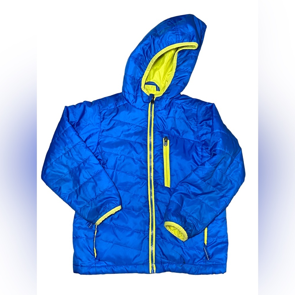 Land’s End Coat Blue Puffer Jacket Small Child’s Girl Boy 4
